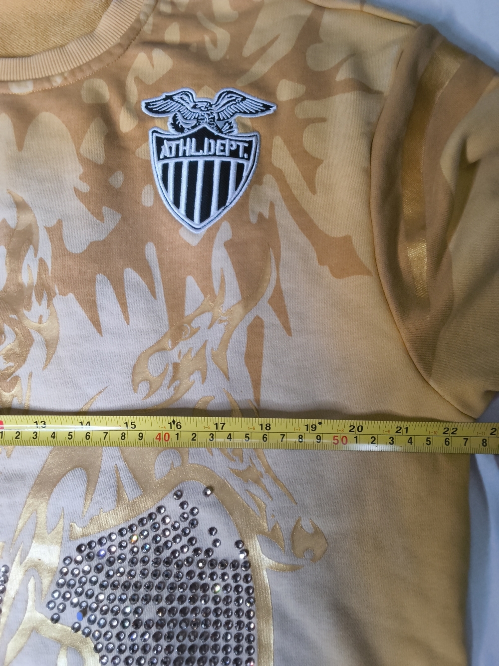 Yellow Rhinestone Graphic Tee - Picture 6 of 9